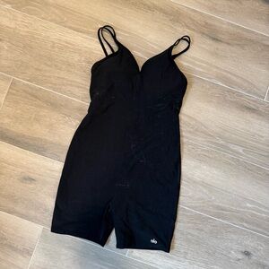 ALO Yoga Black Strappy Onesie Romper